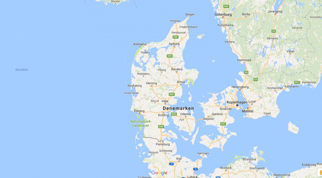 Denemarken op de kaart