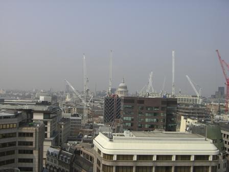 Uitzicht over Londen vanaf the Monument