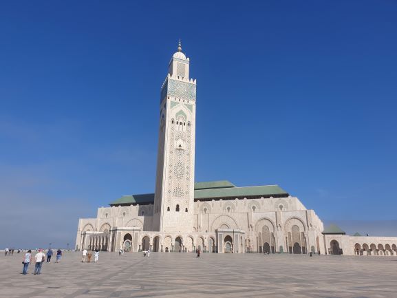 Moskee Hassan II in de zon